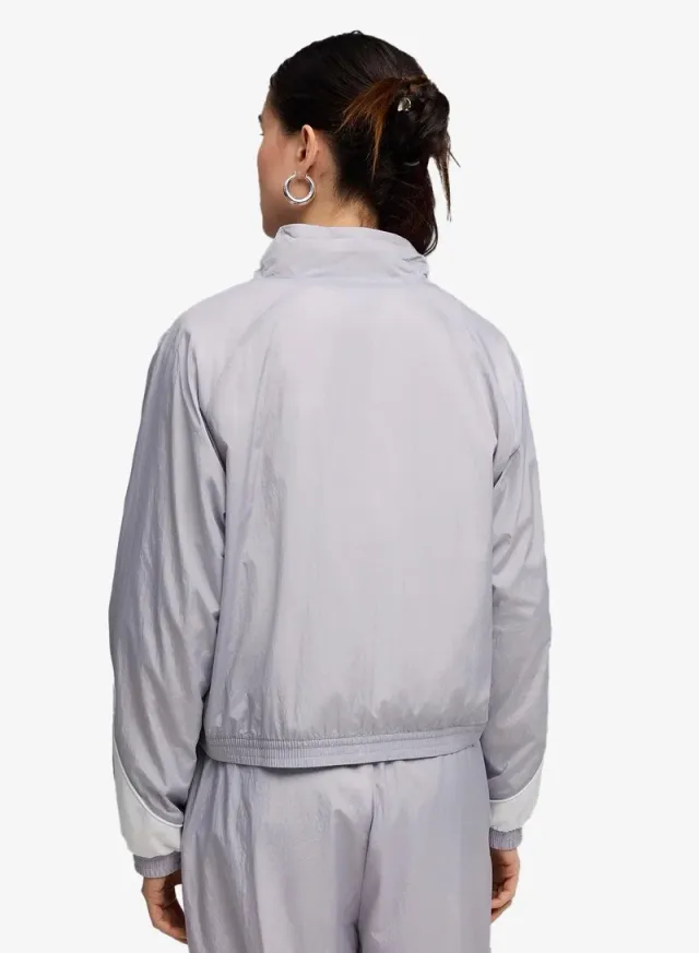 Relaxed Woven Jacket Light Gray – image 2