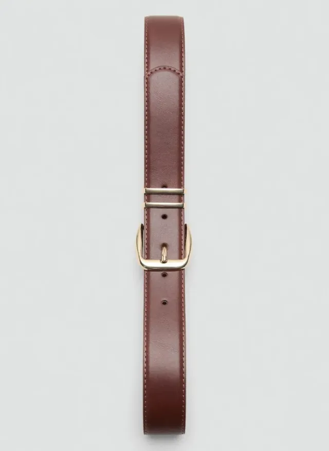 Square Buckle Belt 30-Marron – image 2