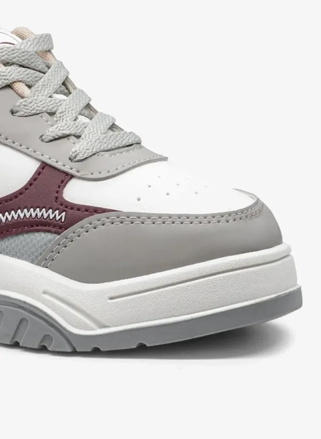 Stylish Women's Sneakers White, Grey, and Beige – image 9