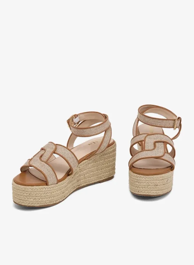 Contrast Trim Mid Wedge Sandal – image 4