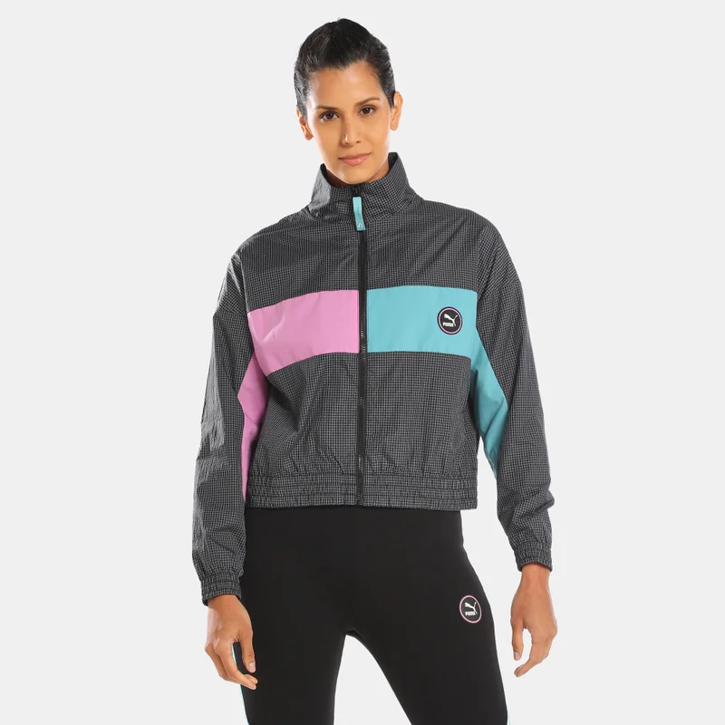 SWxP Women’s Woven Track Jacket Black
