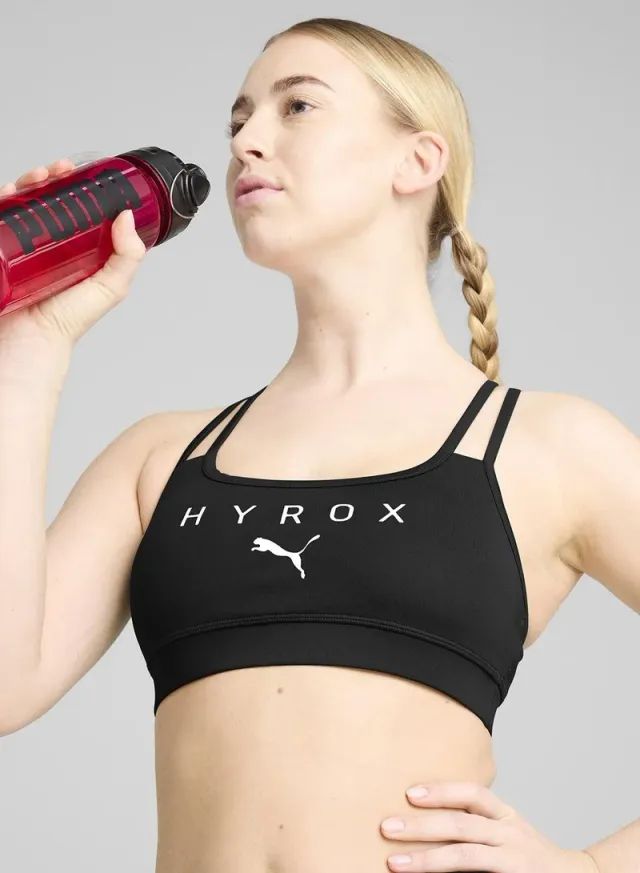 PUMA x HYROX Low-Impact Sports Bra - Pastel Gray – image 3