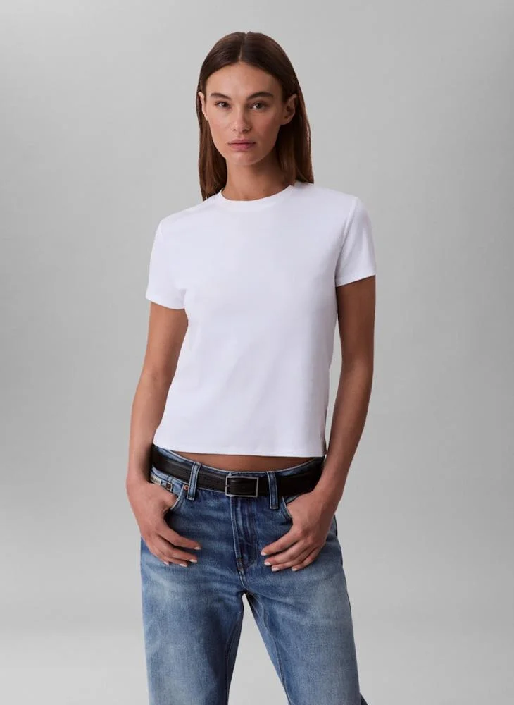 Casual Crew Neck T-Shirt White