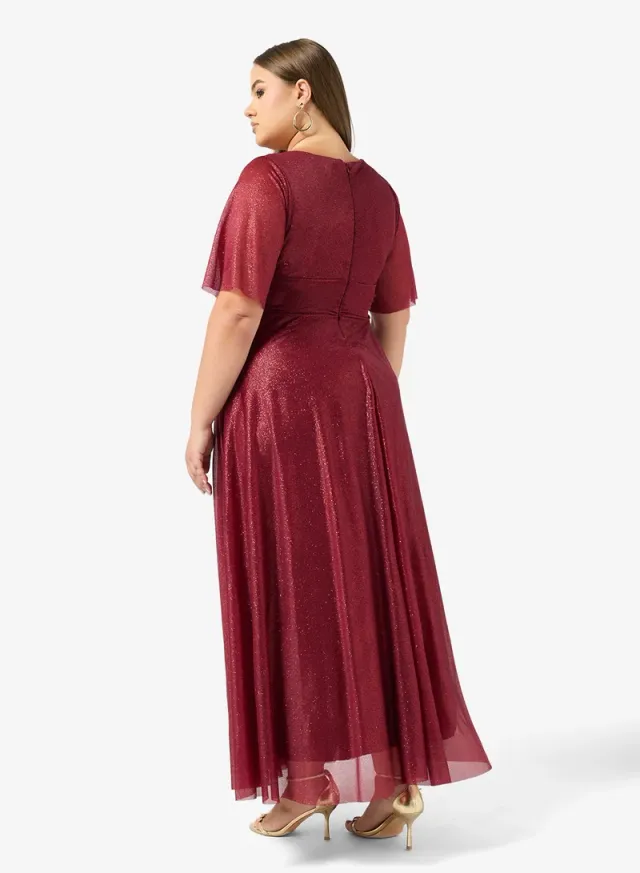 Plus Size Shimmer A-Line Dress – image 2