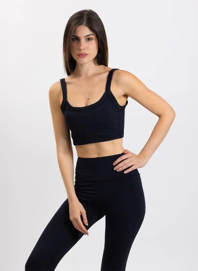 Soft Crop Top Black