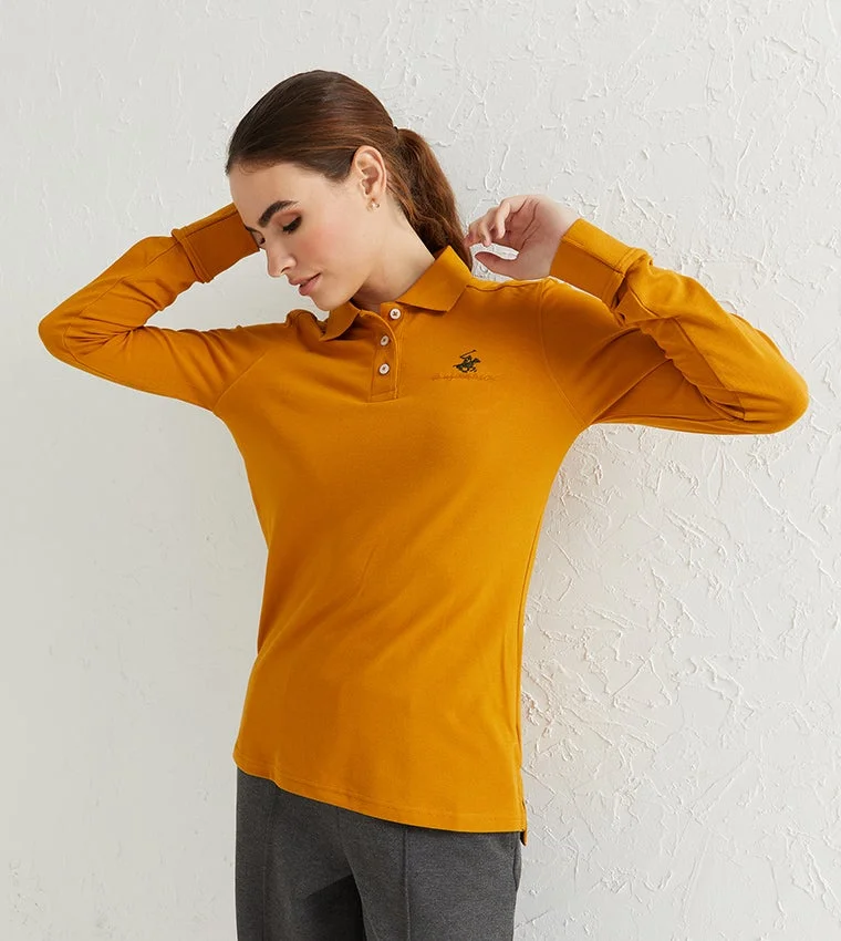 Beverly Hills Polo Club Polo Shirt Mustard