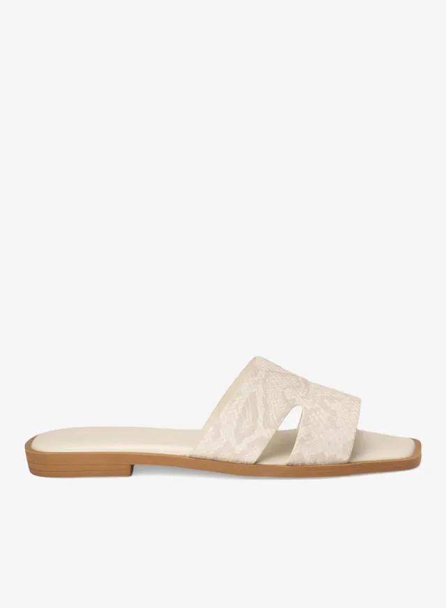 Minimal Slide Sandals White