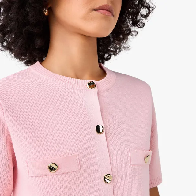 Crew Neck Button Cardigan – image 7
