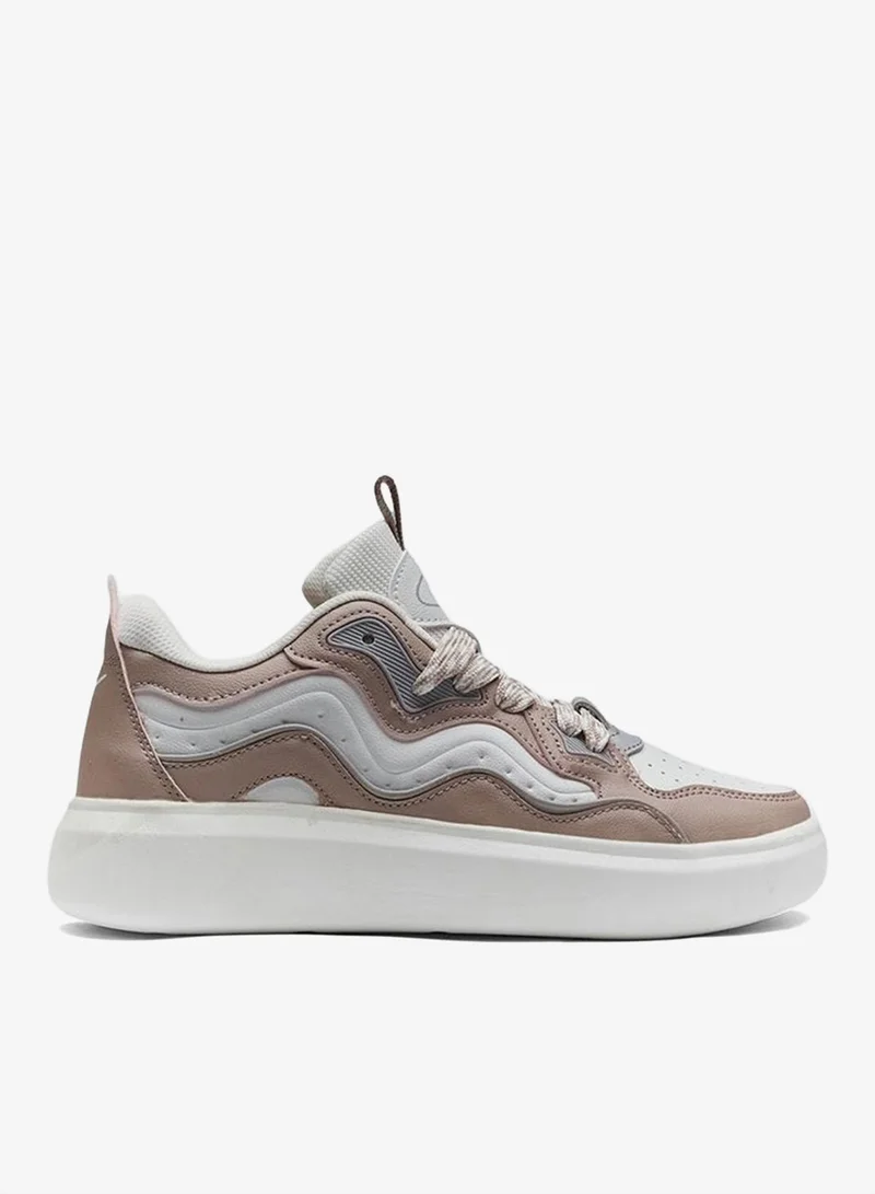 Women’s Color-Block Low Top Sneakers Pastel Gray