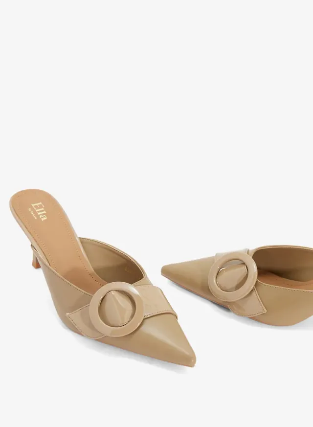 Buckle Heeled Mules – image 4