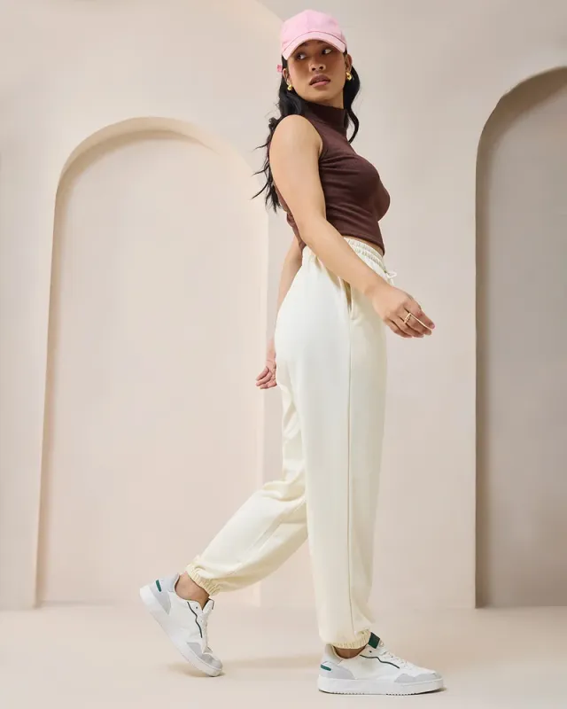 Women's Oversized Joggers Gardenia – image 5