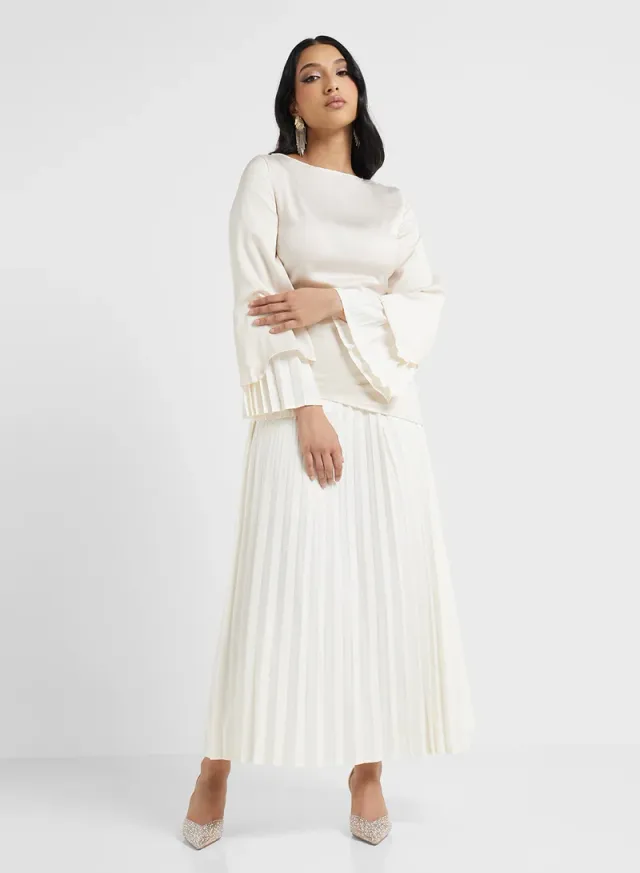 Tunic and Pleated Skirt Set – image 5