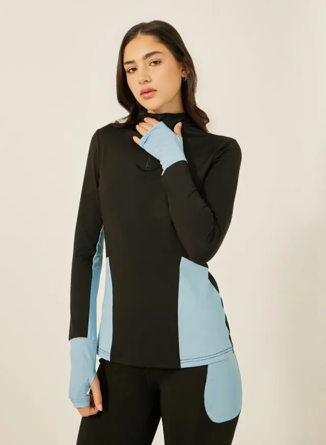 Color Block Half Zip Legging Set – image 2