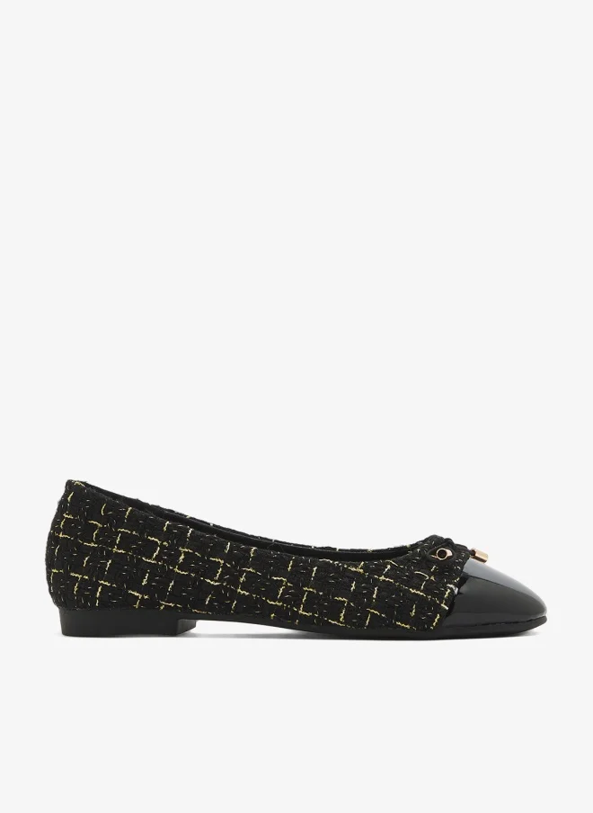 Mesh Sequin Mid Heel Sandals Black