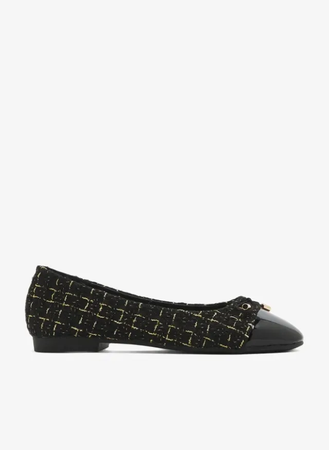 Mesh Sequin Mid Heel Sandals Black