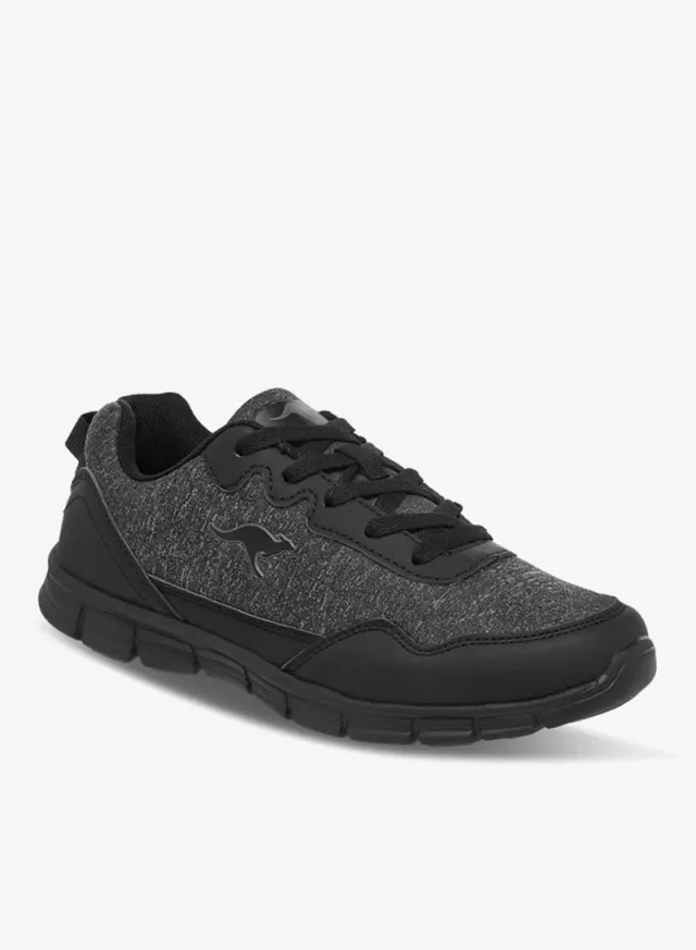 Women's Knit Sneakers with Embroidered Logo and Lace-Up Closure – image 2