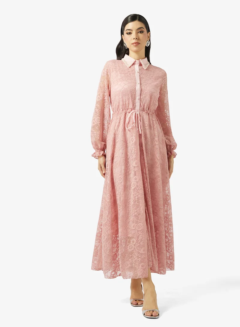Lace A-line Dress