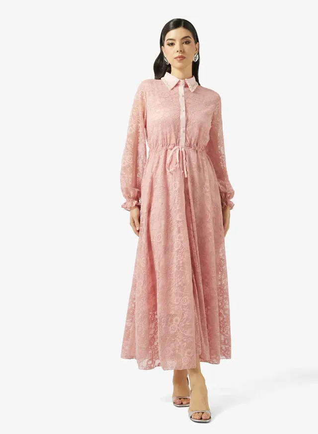 Lace A-line Dress