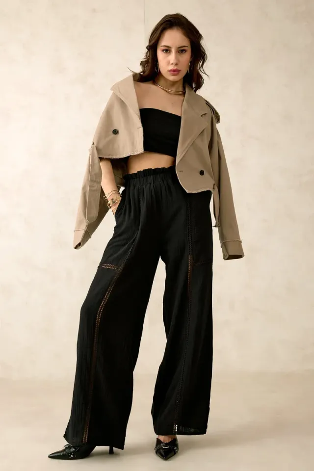 Cotton Paperbag Pants