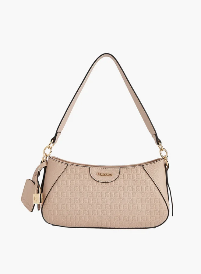 Monogram Embossed Shoulder Bag