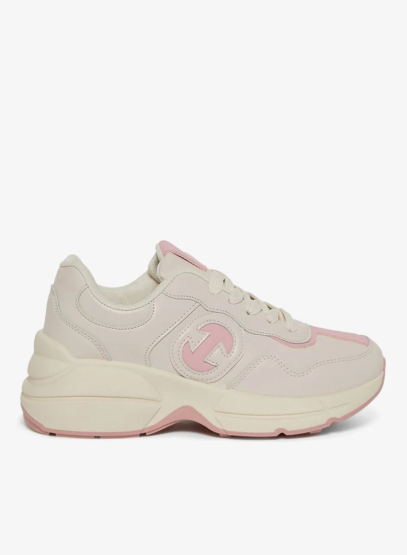 GEOOMNII Women's Lightweight Breathable Sports Shoes Beige
