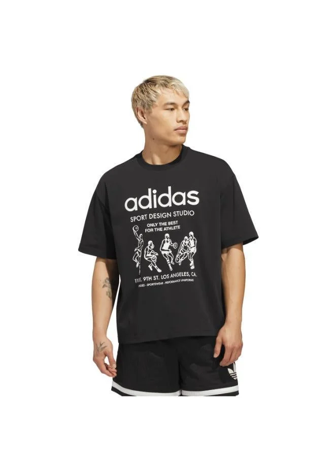 Athlete Graphic T-Shirt Black