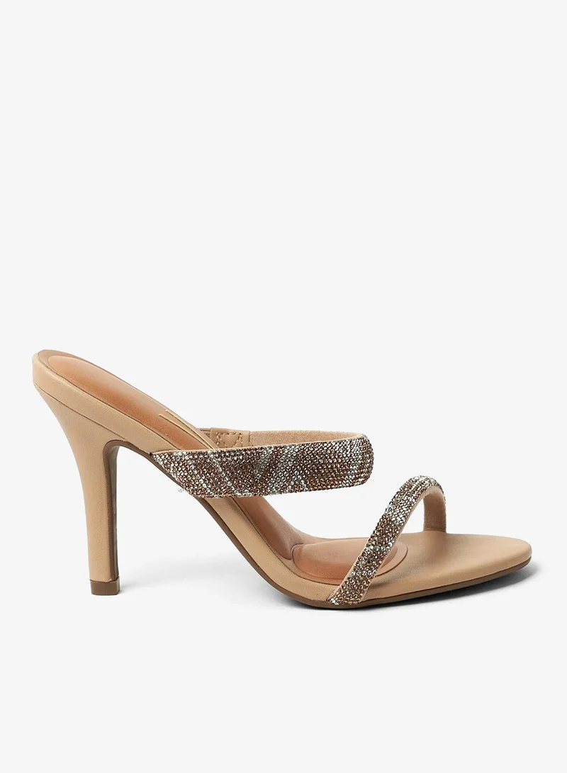Women's Block Heel Sandals - Beige