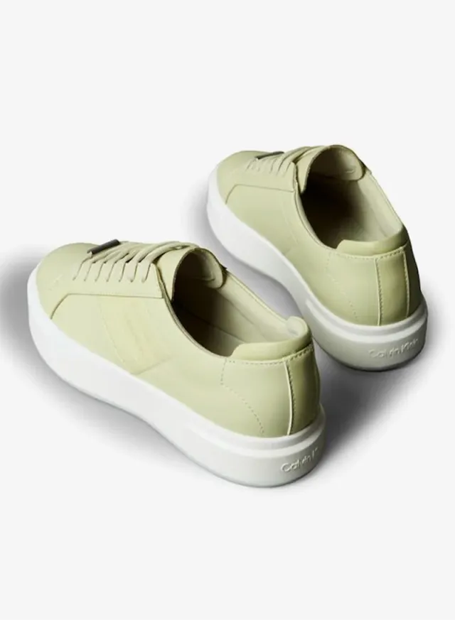 Logo Tape Leather Trainers – image 4