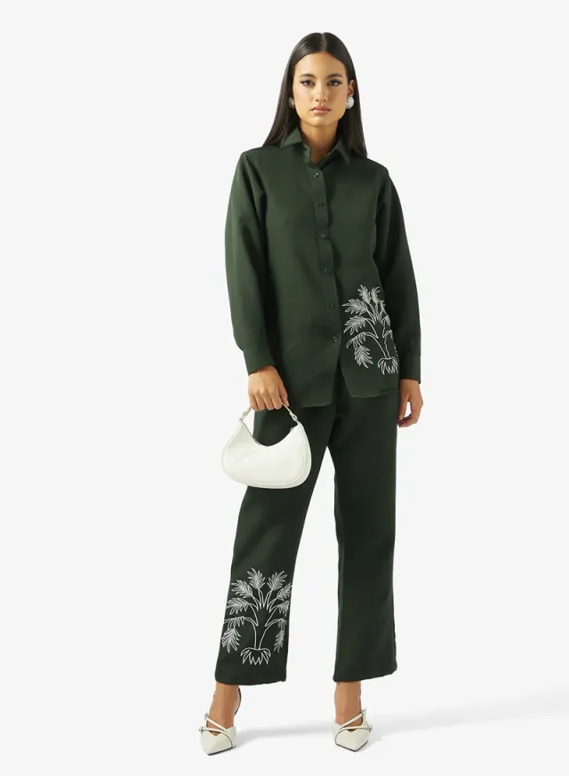 2-Piece Printed Blouse & Pants Set – image 5