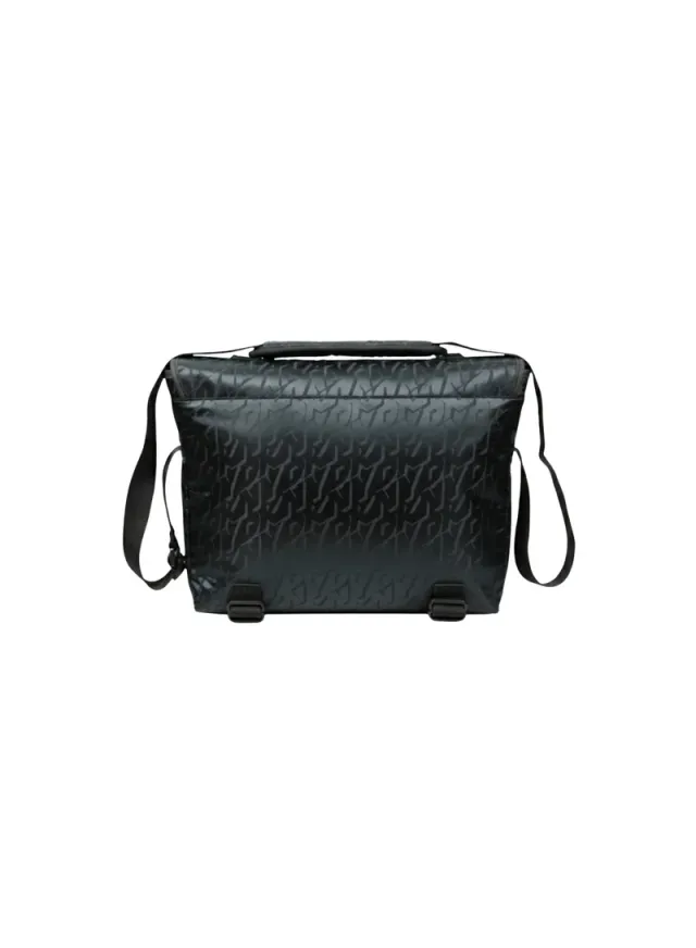 DKNY Men's Embossed Logo Crossbody Messenger Bag - Grey – image 2