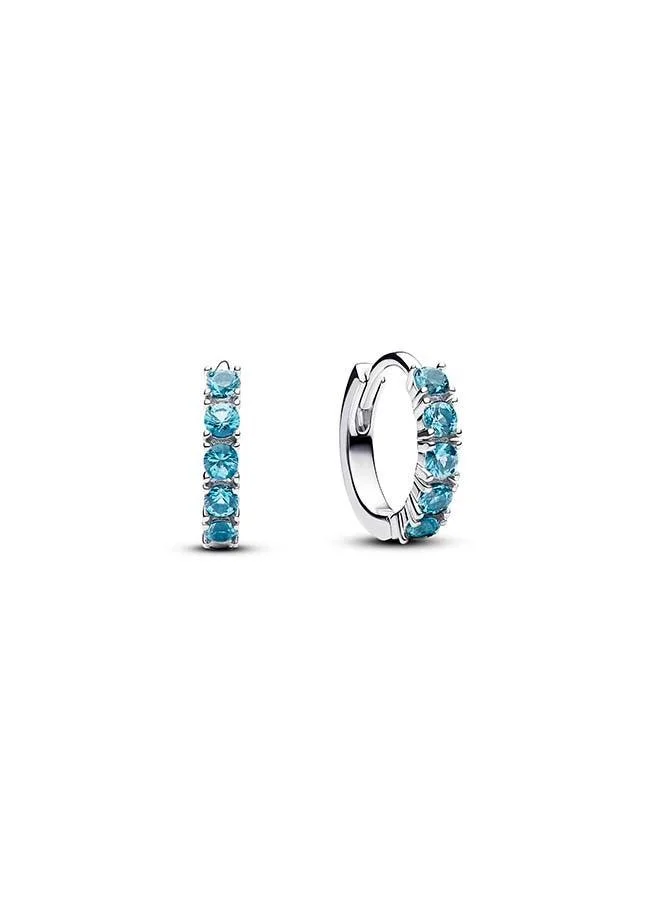 Huggie Earrings Light Blue