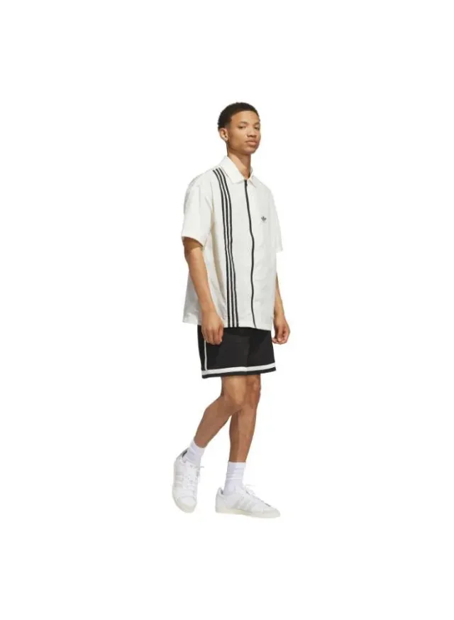 شورت كرة سلة للجنسين من Adidas Originals، أسود/عاجي – صورة 7