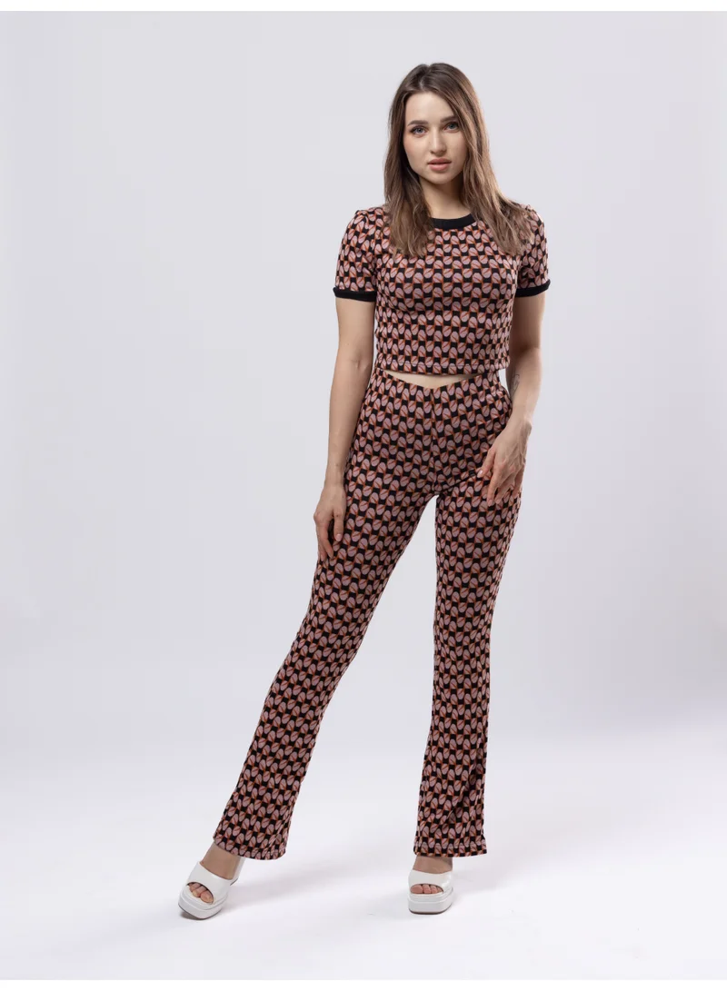 Knitted 2-Piece Crop Top Set