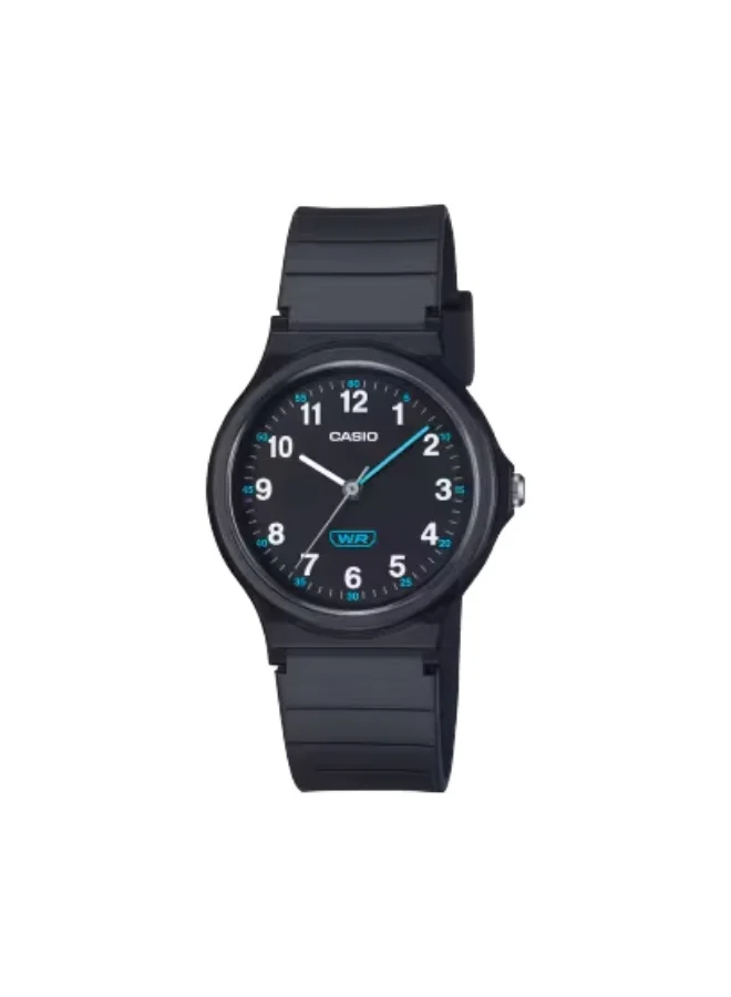 Unisex LQ-24B-1BDF Resin Analog Watch Black