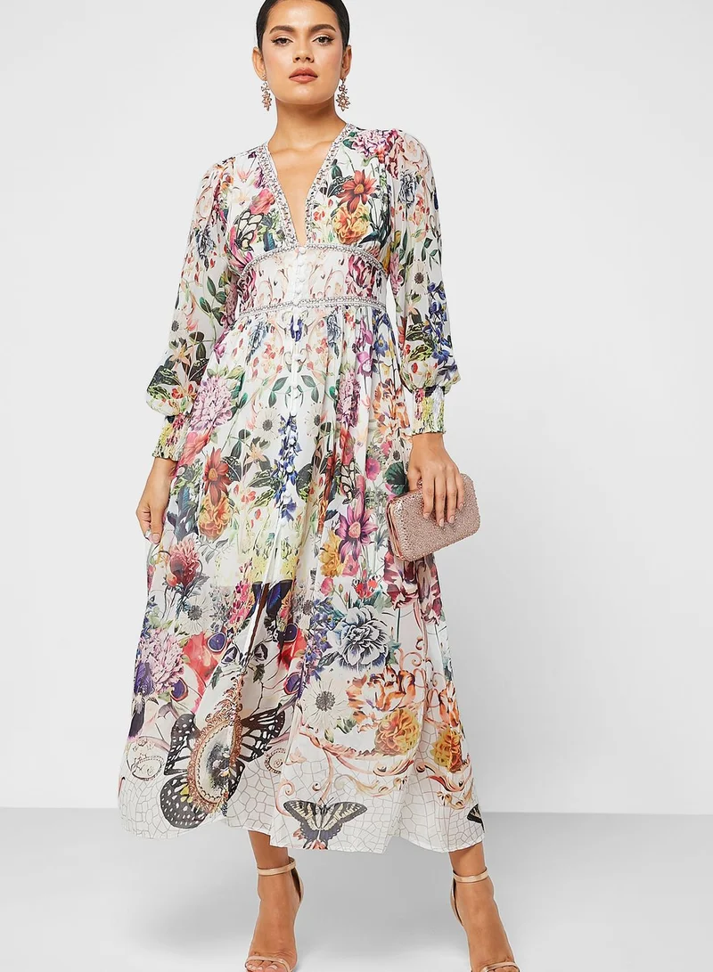 Floral Chiffon Dress