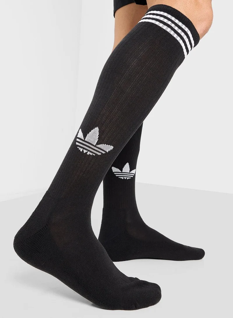 زوجان من جوارب 3-Stripes Knee Socks