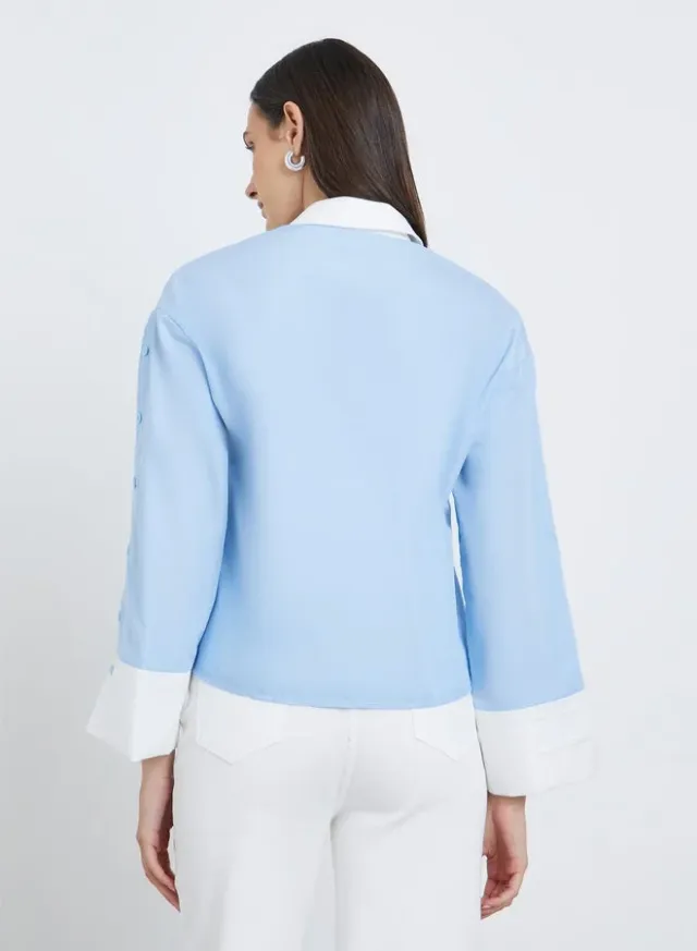 Styli Contrast Collar Buttoned Shirt – image 4