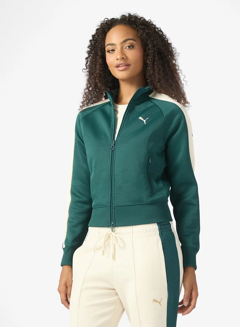 T7 Always On Short Track Jacket Teal Green