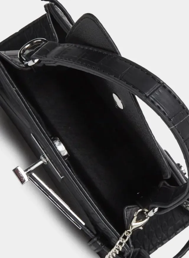 Metal Heart Drop Accent Handbag – image 6