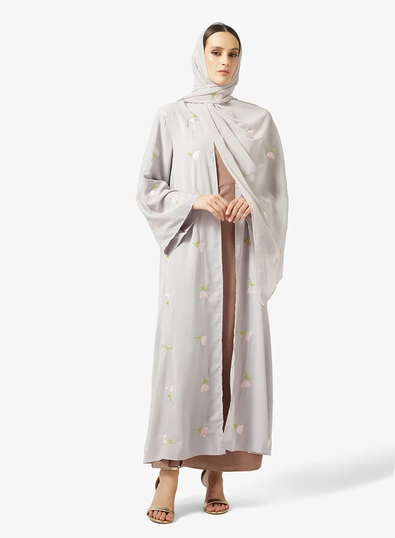 Elegant Embroidered Abaya