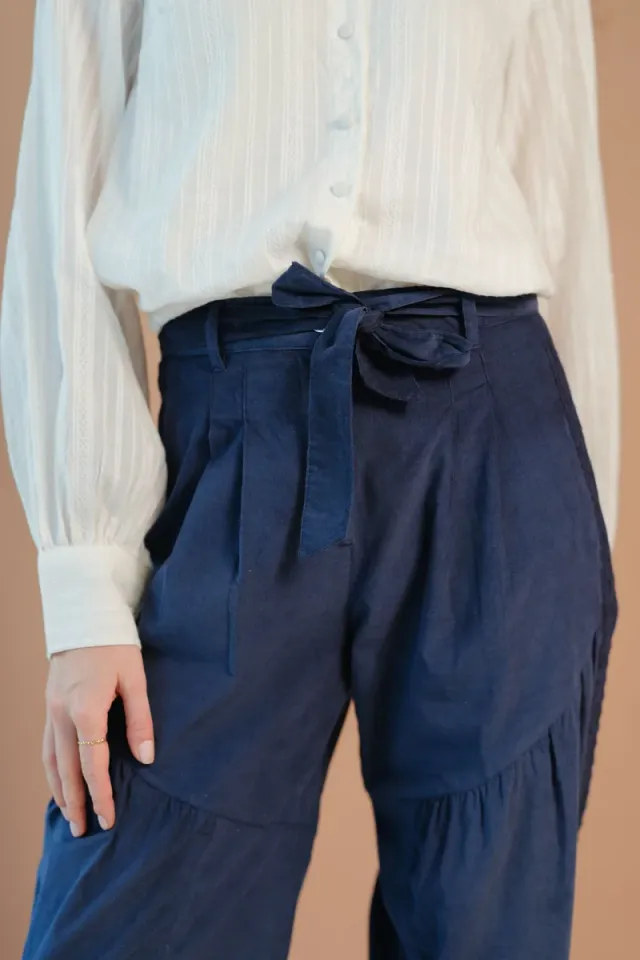 High-Waisted Cotton Balloon Pants – image 2