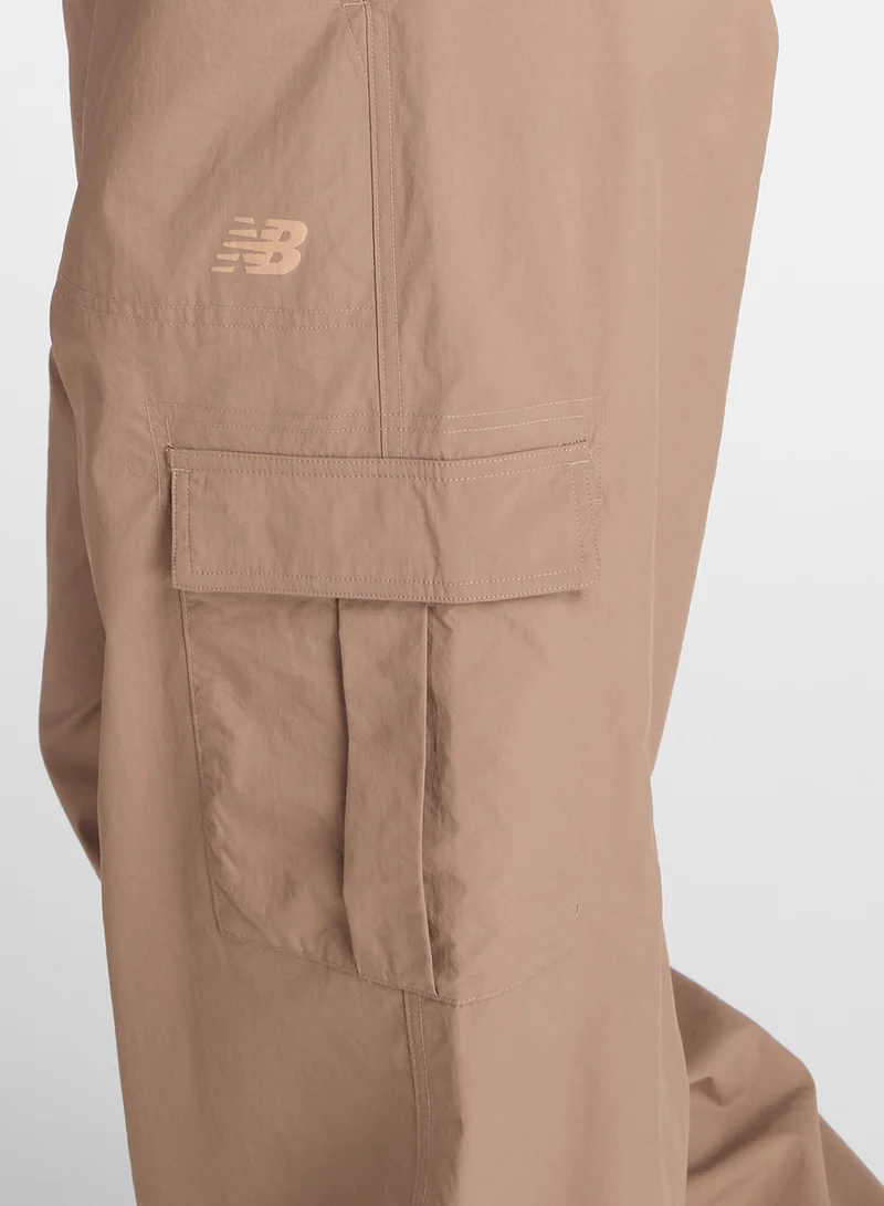 Woven Cargo Pants - Taupe