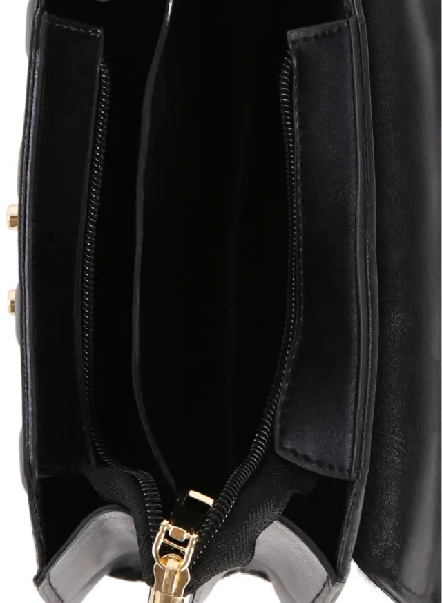 Quilted Faux Leather Sling Bag, Pink – image 5
