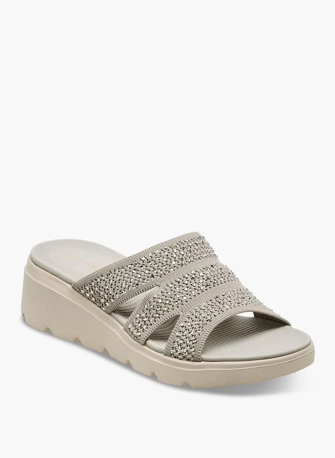 Women's Embellished Sandals Grey