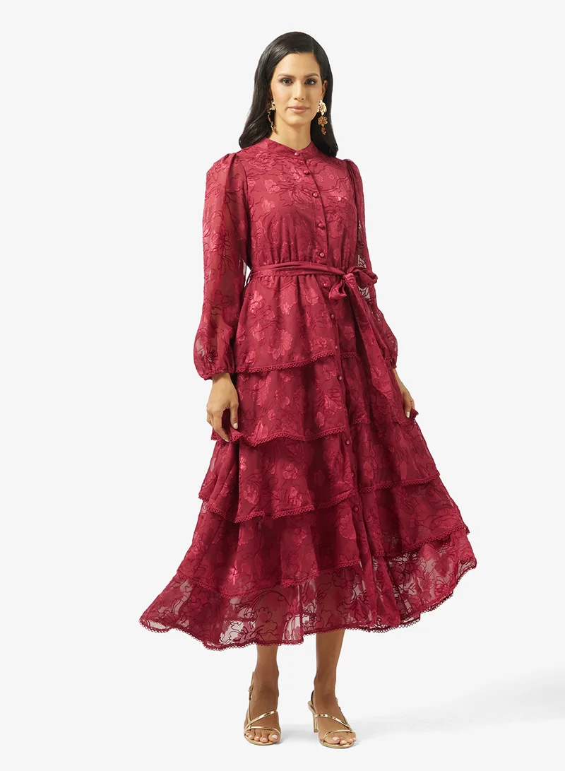 Tiered A-line Dress