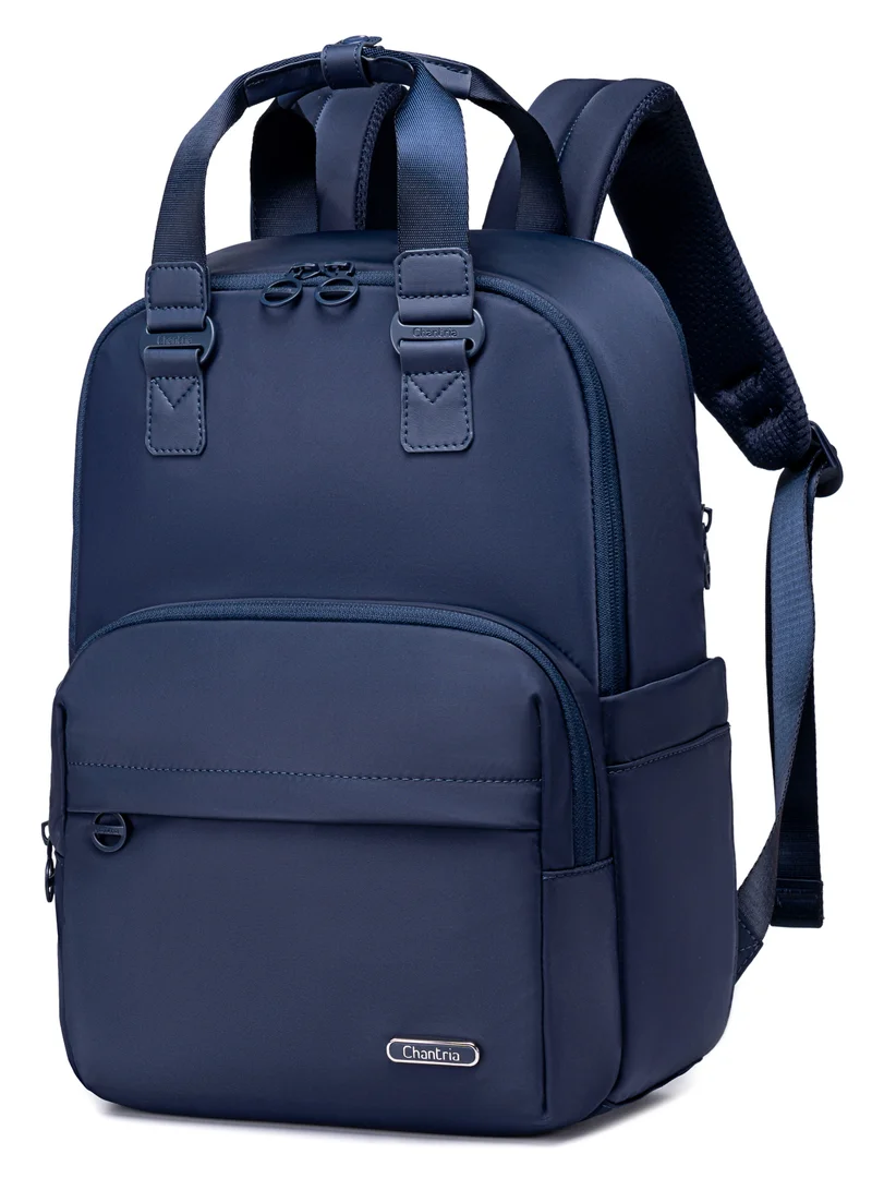 Women's Water Resistant Anti-Theft Nylon Laptop Backpack - Blue