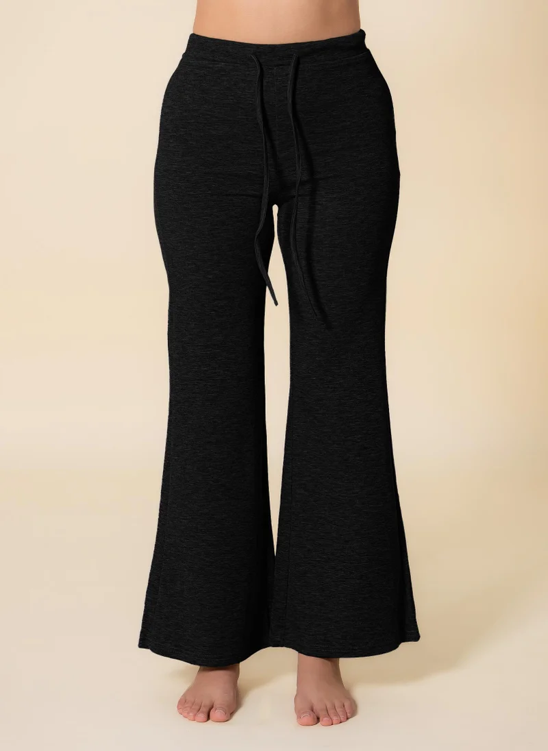 SOFT FLARED COMFORT TROUSERS
