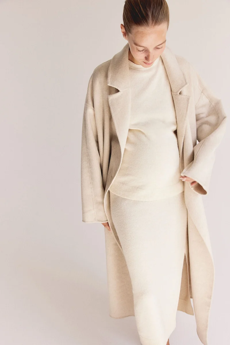 Mama Knitted Skirt Beige