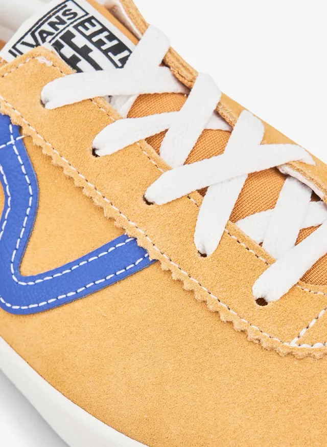 Vans Low-Top Suede Sneakers with Leather Overlays - Yellow – image 5