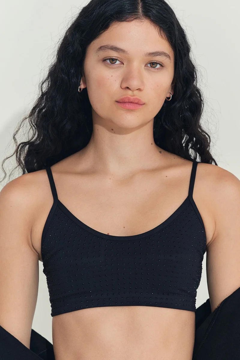 DryMove Light Support Sports Bra Black